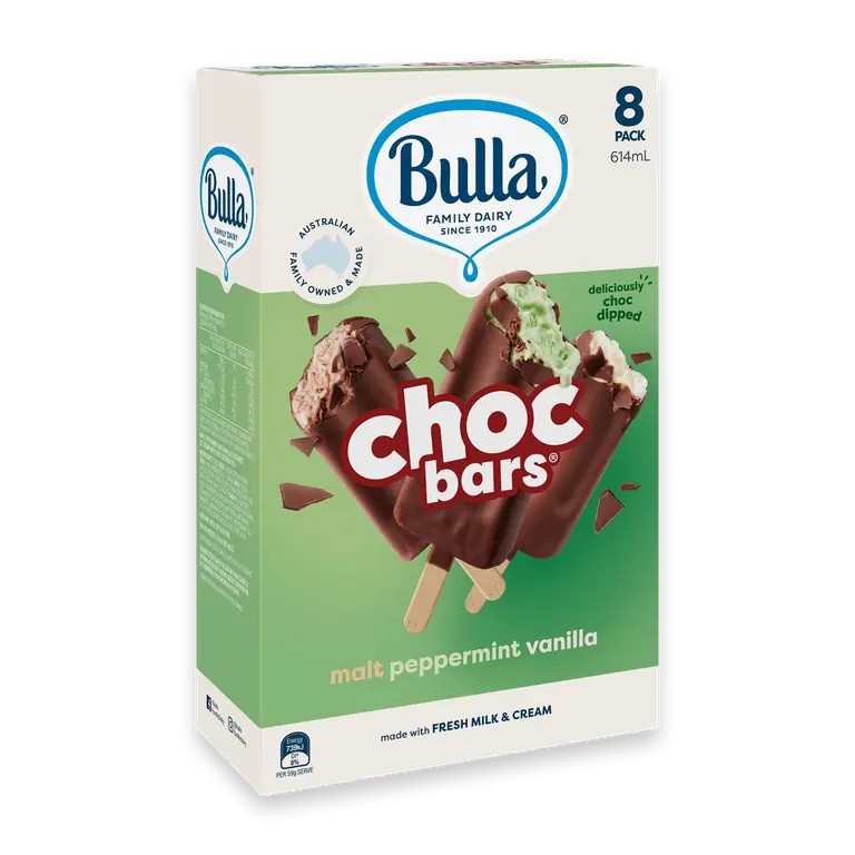 Mint Vanilla Chocolate Bar Sticks