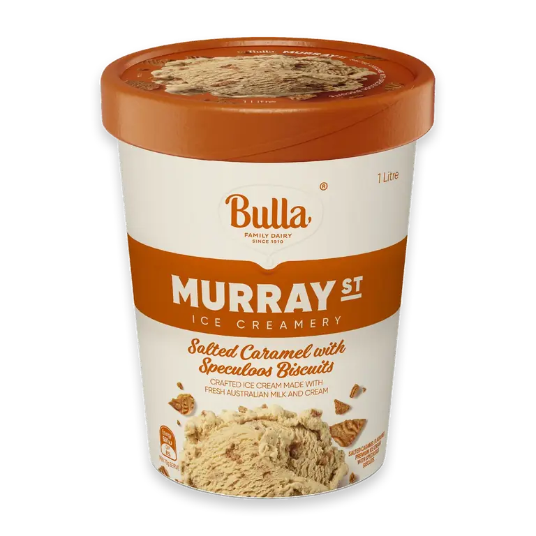Bulla Murray Ice Creamery Salted Caramel & Speculoos Biscuits