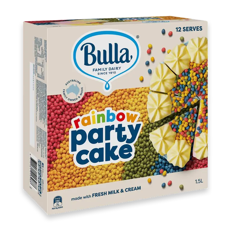 Rainbow Ice Cream Cake