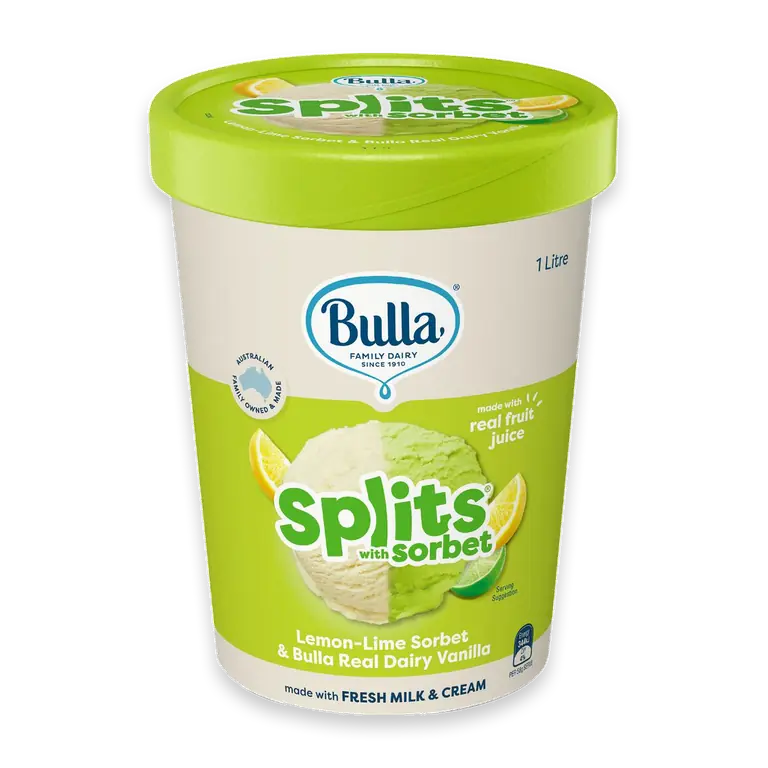 Splits Sorbet Tub Lemon Lime