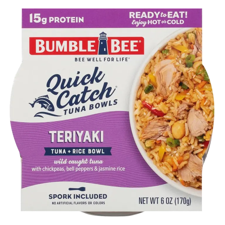 Bumble Bee Quick Catch Teriyaki Rice Tuna Bowl, 6oz