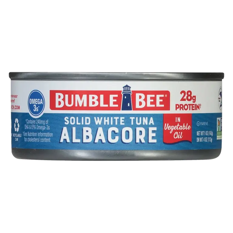Bumble Bee Solid White Albacore Tuna in Vegetable Oil, 5oz: Wild Caught