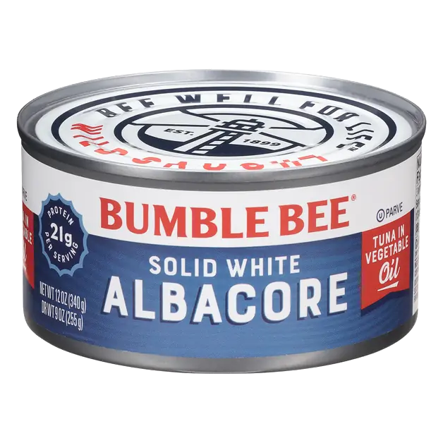 Wild Caught Solid White Albacore Tuna in Vegetable Oil
