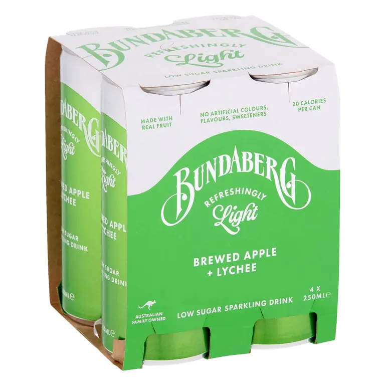 Refreshingly Light Sparkling Drink Apple & Lychee