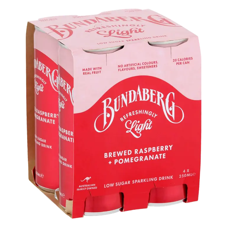 Refreshingly Light Sparkling Drink Pomegranate & Raspberry