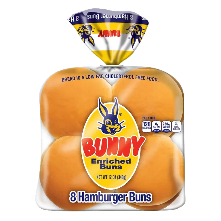 Bunny Hamburger Buns, 12oz