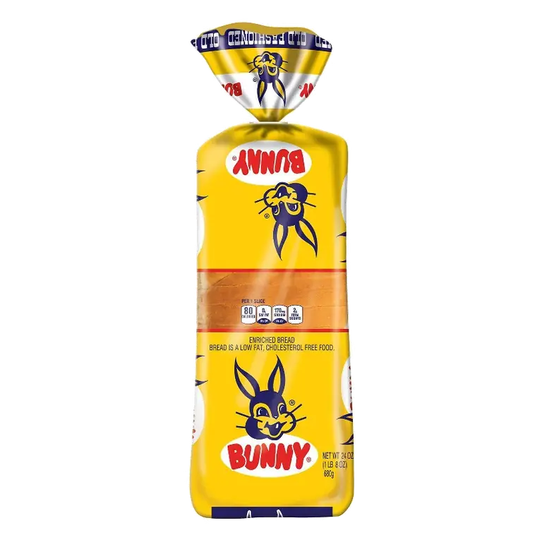 Bunny White Round Top Bread, 24oz: No Certified Synthetic Colors