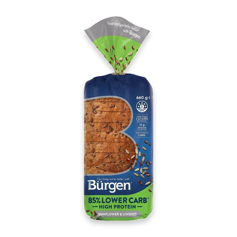 Lower Carb High Protein Sunflower & Linseed Bread