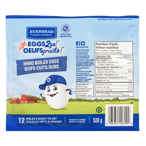 Eggs Hard Boiled 12 Count