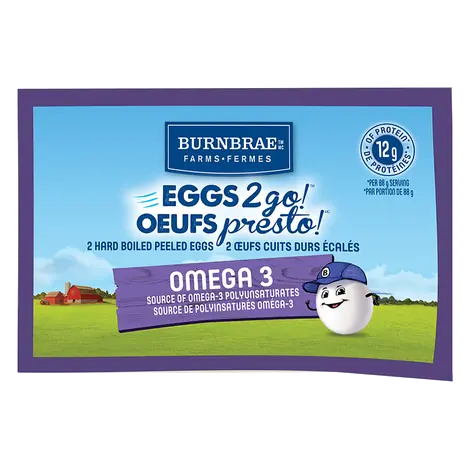 Eggs2go! 2 Hard Boiled Peeled Eggs 88 g