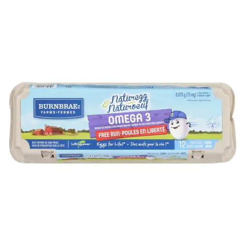 Naturegg Omega 3 Free Run Large Eggs 12 Count