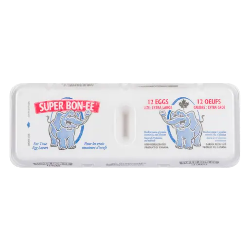 Super Bon-ee White Eggs Extra Large 12 Count