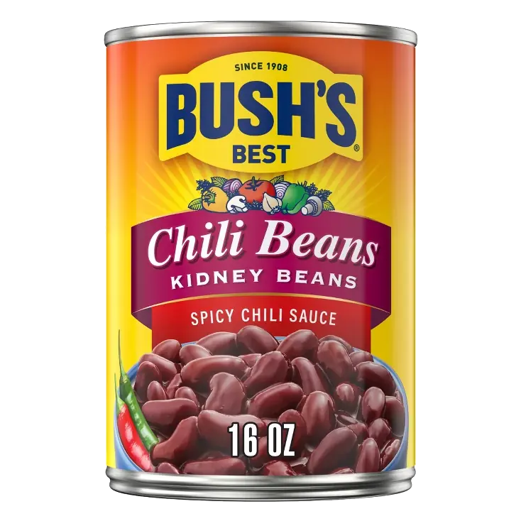 Bush's Kidney Beans in Spicy Chili Sauce, 16oz: Low Fat, Gluten-Free, Vegan