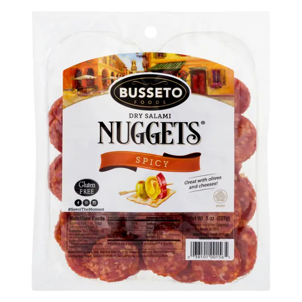 Foods Spicy Dry Salami Mini Nuggets