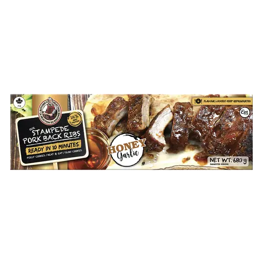 Pork Back Ribs Honey Garlic 680 g