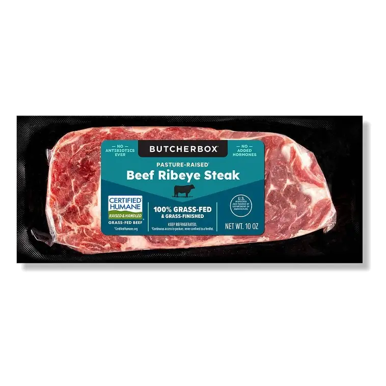 ButcherBox Grass Fed Beef Ribeye Steak, 10oz