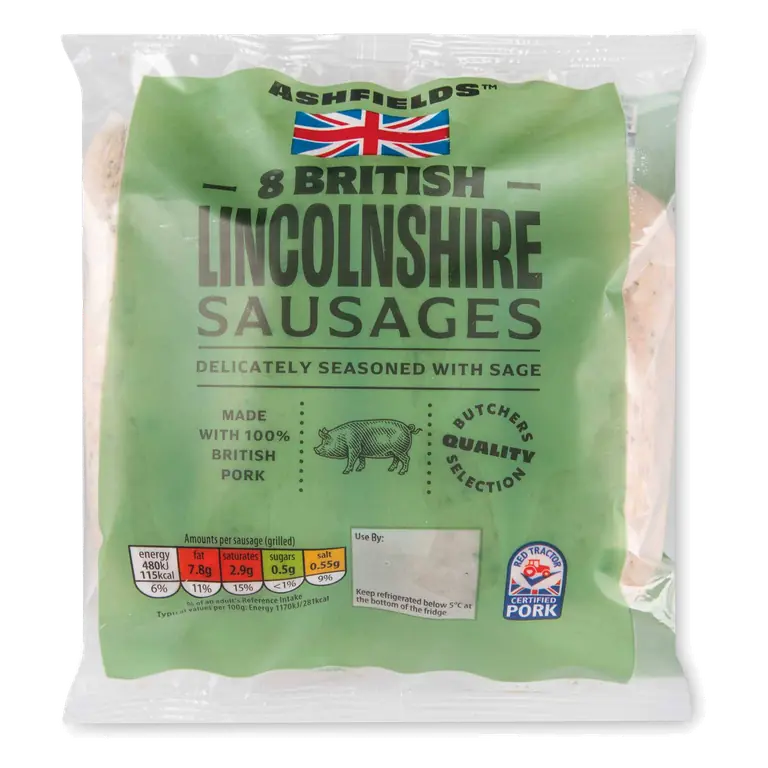 Lincolnshire Sausages 8 Pack