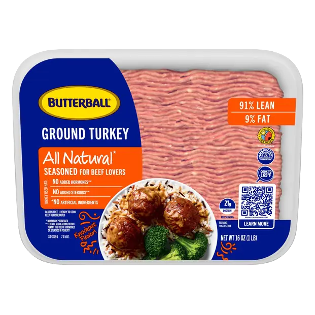All Natural 91% Lean Ground Turkey Fresh