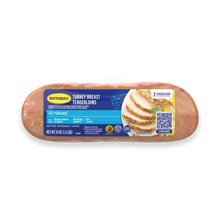 All Natural Extra Lean Fresh Turkey Breast Tenderloins 24 oz pack