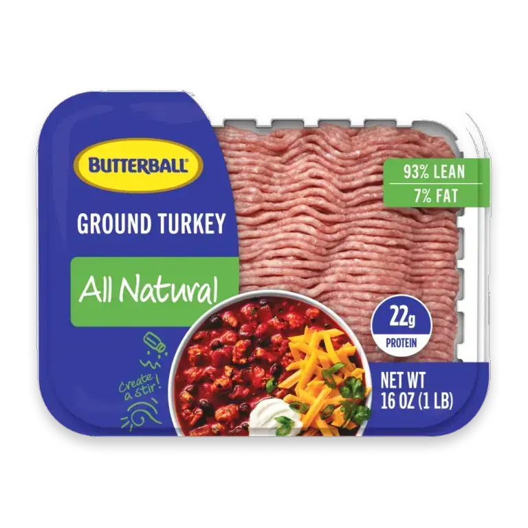 All Natural Fresh 93/7 Ground Turkey - 1lb