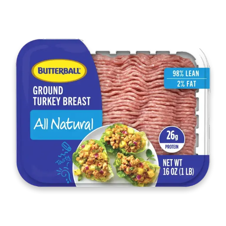 All Natural Fresh Ground Turkey, 98%/2%