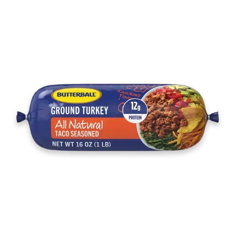 All Natural Fresh Ground Turkey, Taco-Seasoned, 1 Roll