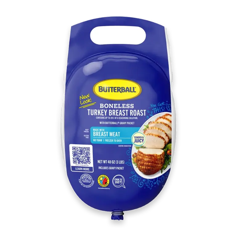 All Natural Frozen Turkey Breast Roast, 3 lbs
