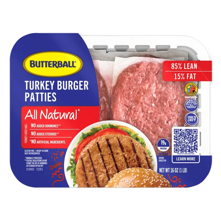 All Natural Lean Turkey Burger Patties
