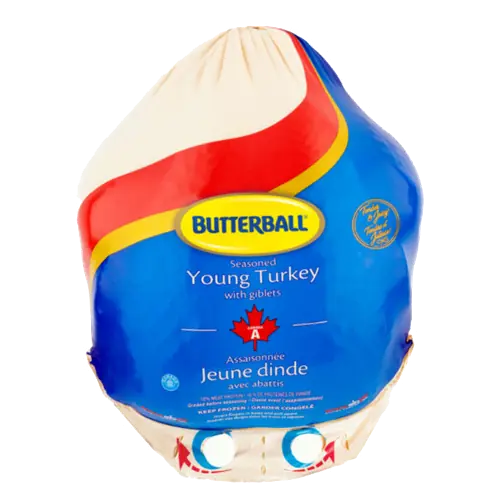 Frozen Young Turkey Seasoned with Giblets