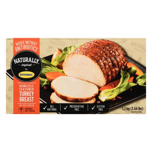 Naturally Inspired Frozen Turkey Breast Seasoned Boneless 1.2 kg