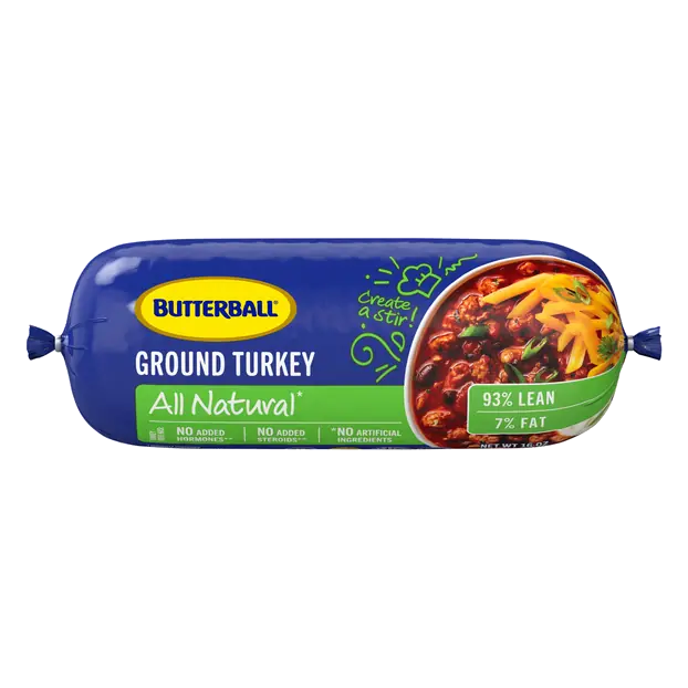 Fresh Ground Turkey 93% Lean All Natural