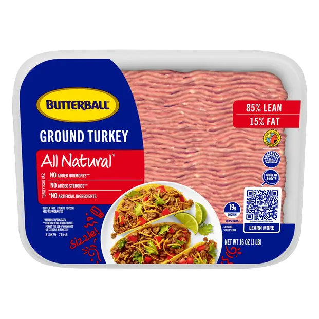 Ground Turkey 85% Lean All Natural