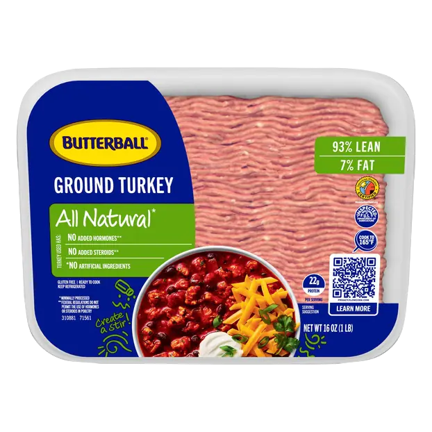 Ground Turkey 93% Lean All Natural