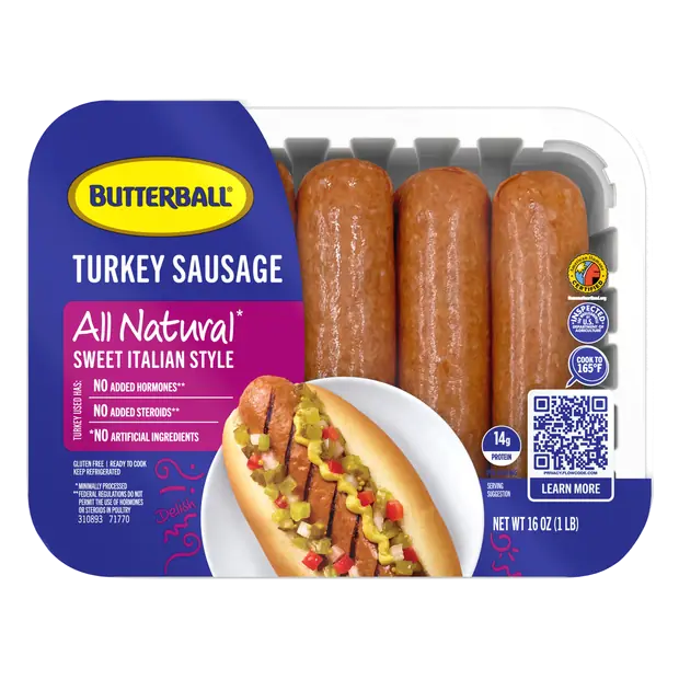 Natural Sweet Italian Style Turkey Sausage - 5 ct