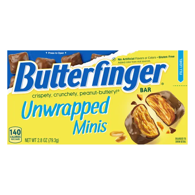 Chocolate Peanut Butter Unwrap Mini Candy Movie Theater Box