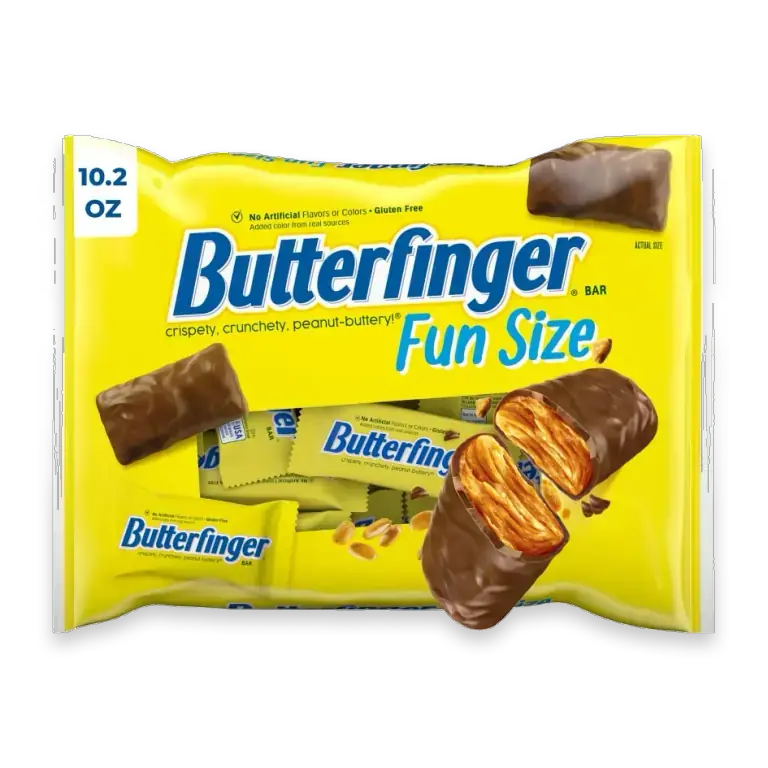 Fun Size Candy Bars Crispety Crunchety Peanut-Buttery