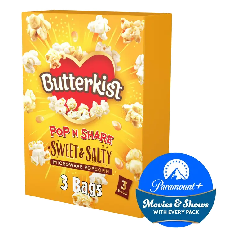 Microwave Popcorn Sweet & Salted 3x60g