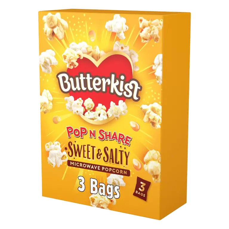 Sweet & Salted Microwave Popcorn 3x60g