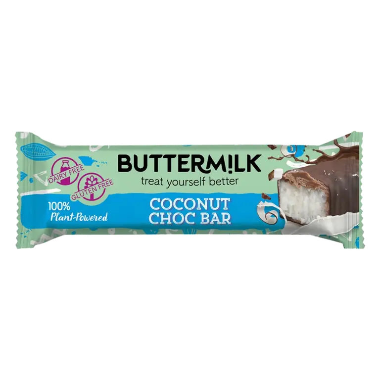 Plant Powered Dairy Free Vegan Coconut Choccy Bar