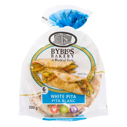 Pita Bread White 7-Inch 6 EA