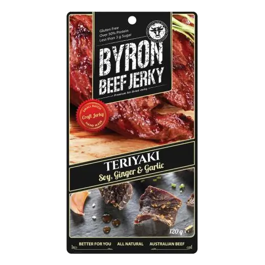 Beef Jerky Teriyaki Soy Ginger & Garlic