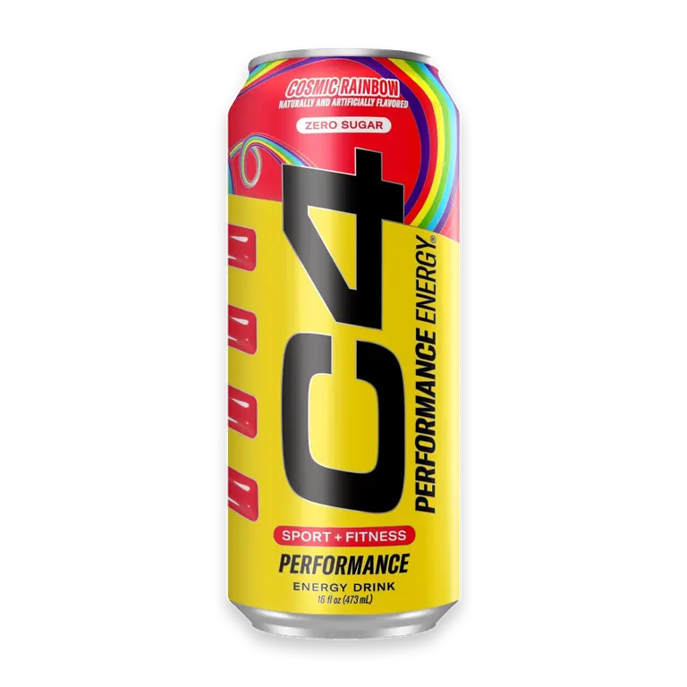 C4 Performance Cosmic Rainbow Energy Drink Can