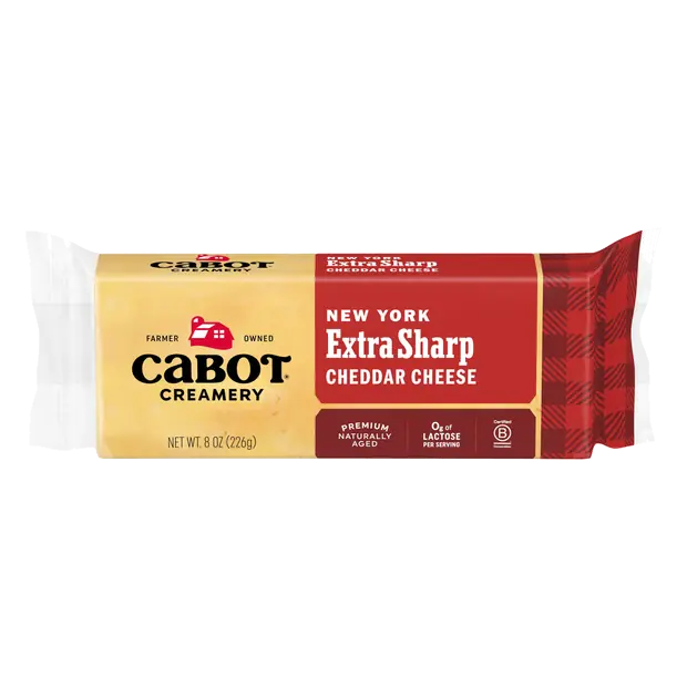 Creamery Aged New York Extra Sharp Yellow Cheddar Cheese Block