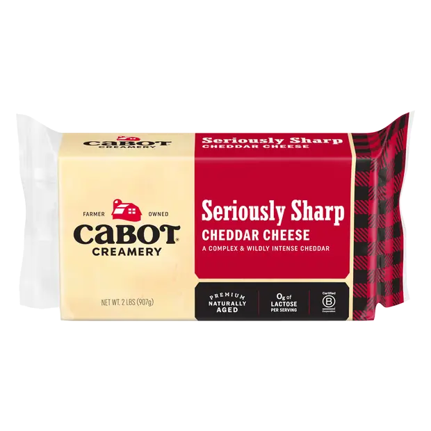 Creamery Aged Seriously Sharp White Cheddar Cheese Block