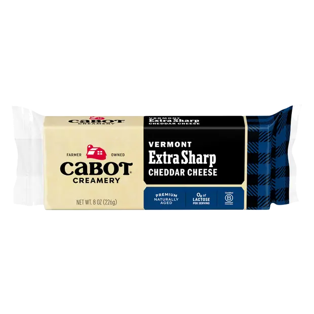 Creamery Aged Vermont Extra Sharp White Cheddar Cheese Block