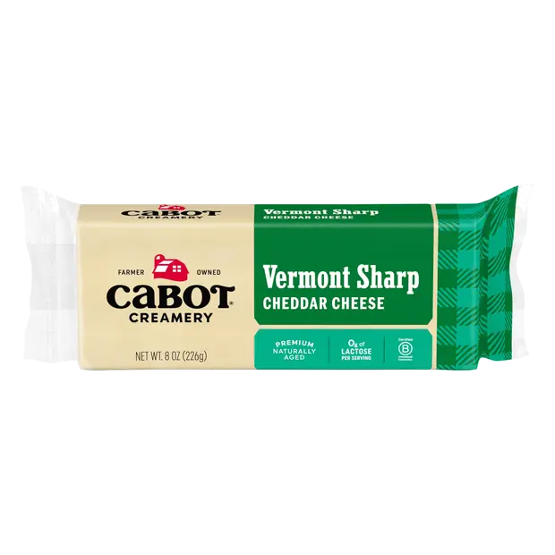 Creamery Aged Vermont Sharp White Cheddar Cheese Block