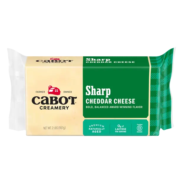 Creamery Aged White Sharp Cheddar Cheese Block
