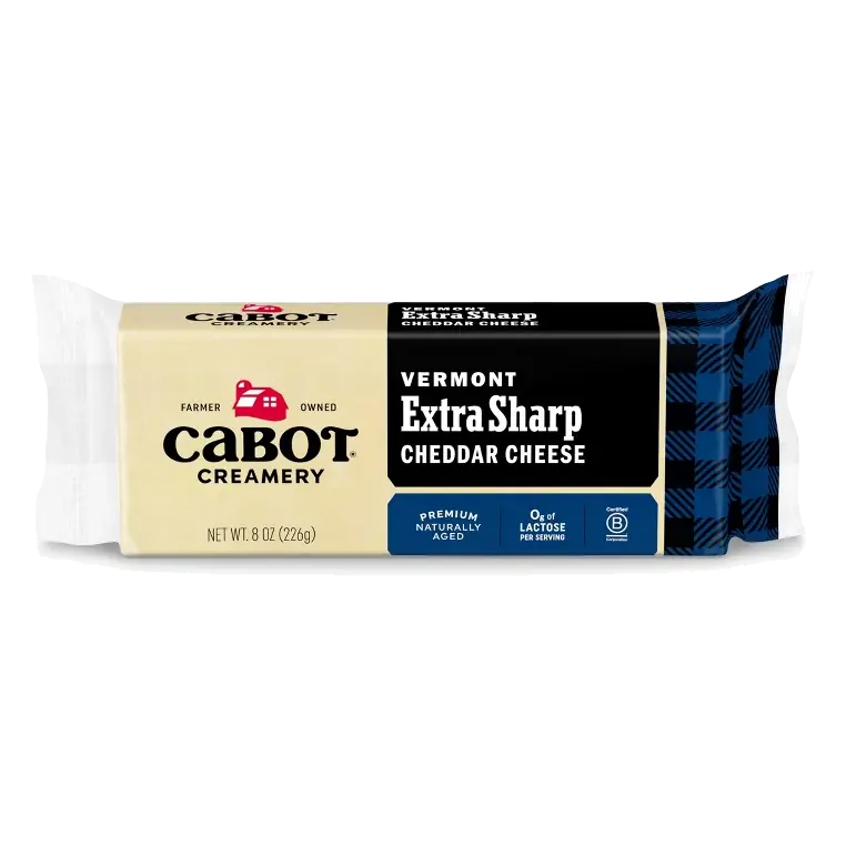 Cabot Creamery Extra Sharp Cheddar Cheese, 8oz: Gluten-Free