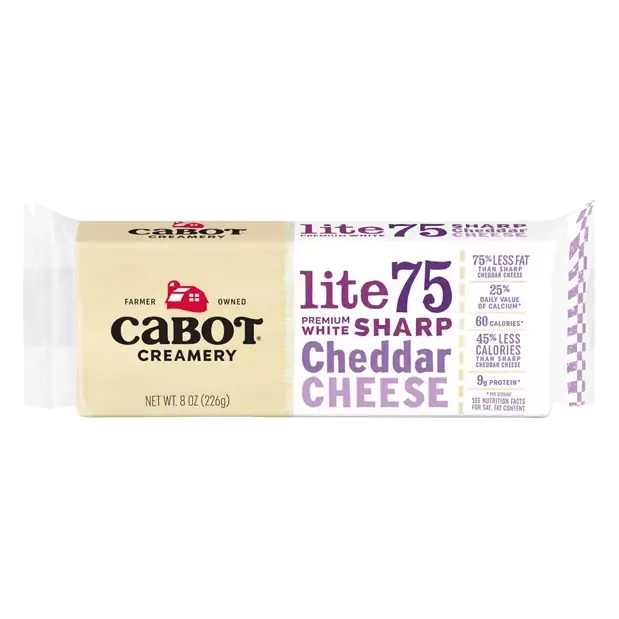 Cheese, Lite 75, Premium White, Sharp Cheddar