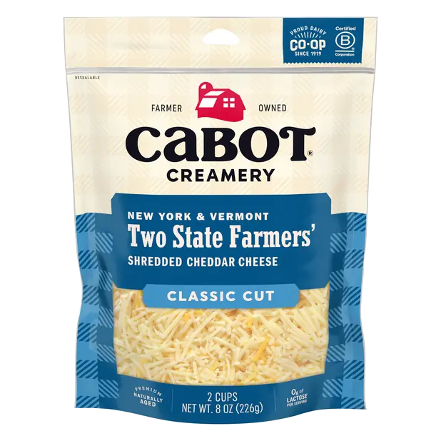 Creamery Classic Cut Shredded Two State Farmers' Cheddar Cheese